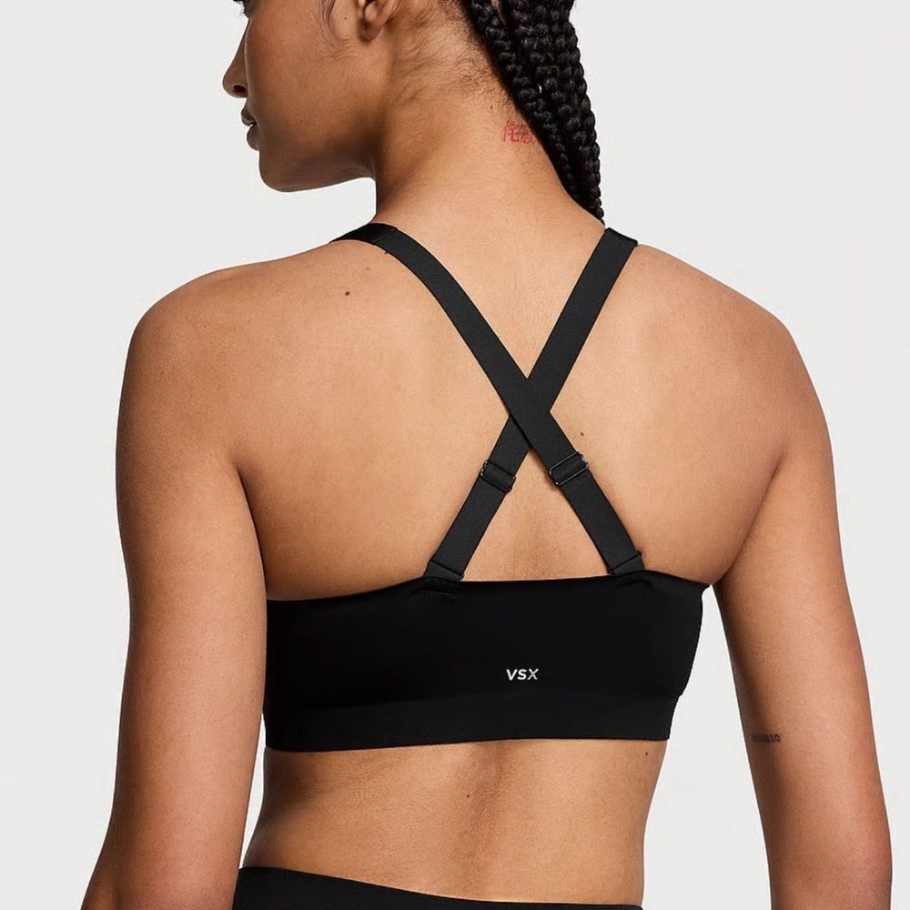 Victoria’s Secret VSX Knockout™ Front-Close Sports Bra Black 38DDD NWT - Picture 2 of 12
